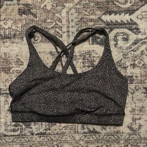 Lululemon Athletica Textured Black Sports Bra